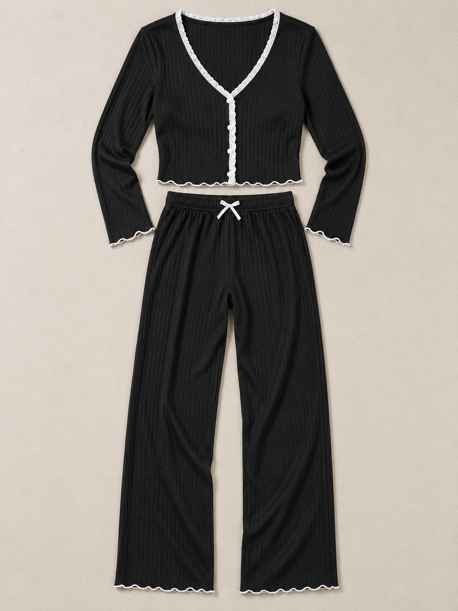 ARIELLE Ribbed Comfort Lounge-Set