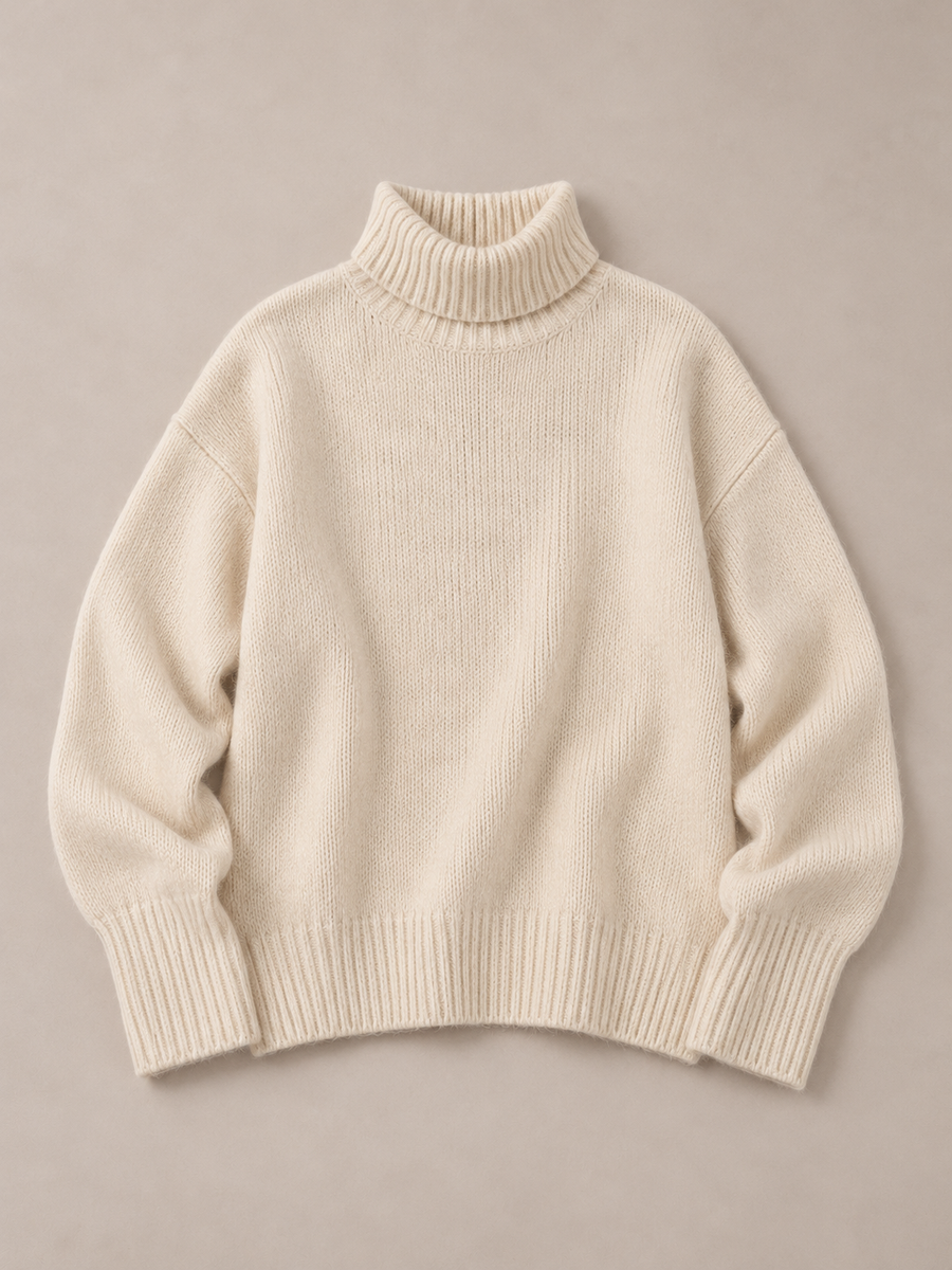 ARIELLE Cloud Knit Rollkragenpullover – Einheitsgröße
