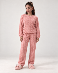 ARIELLE Teddy-Struktur Lounge-Set