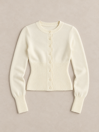 ARIELLE Sculpted Rib Cardigan Slim