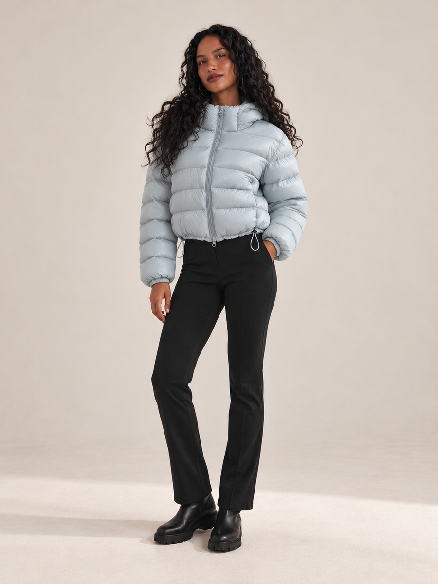 ARIELLE Pufferjacke mit Kapuze – Eisblau