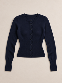 ARIELLE Sculpted Rib Cardigan Slim
