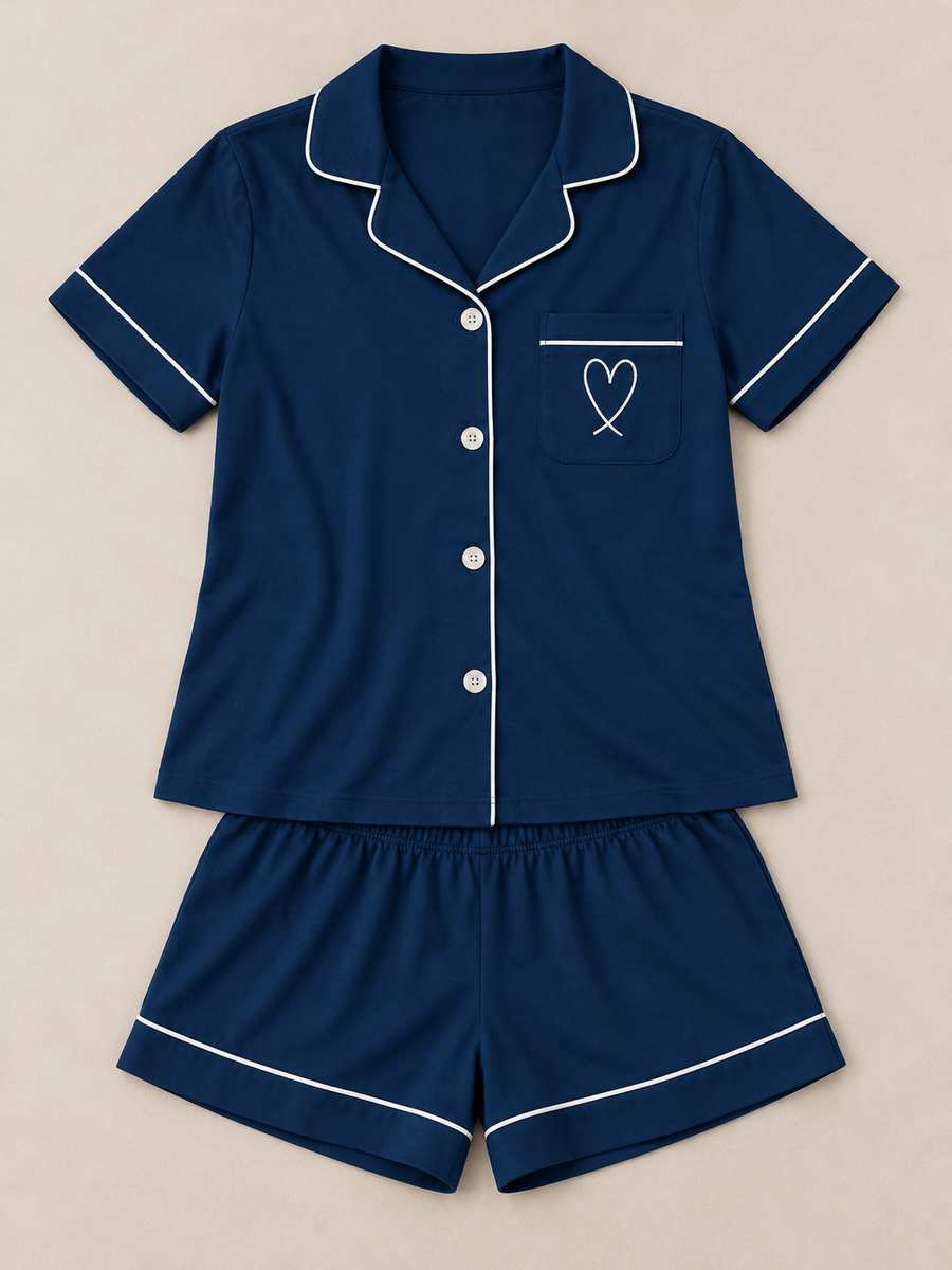 ARIELLE Kurzarm-Pyjama-Set mit Shorts
