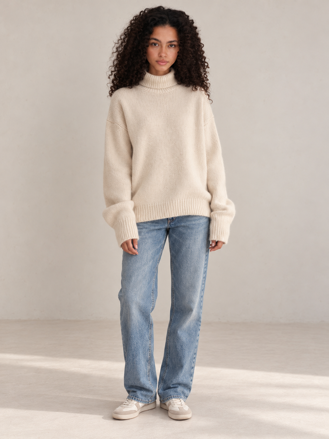 ARIELLE Cloud Knit Rollkragenpullover – Einheitsgröße