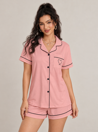 ARIELLE Kurzarm-Pyjama-Set mit Shorts