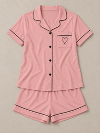 ARIELLE Kurzarm-Pyjama-Set mit Shorts