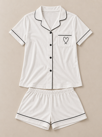 ARIELLE Kurzarm-Pyjama-Set mit Shorts