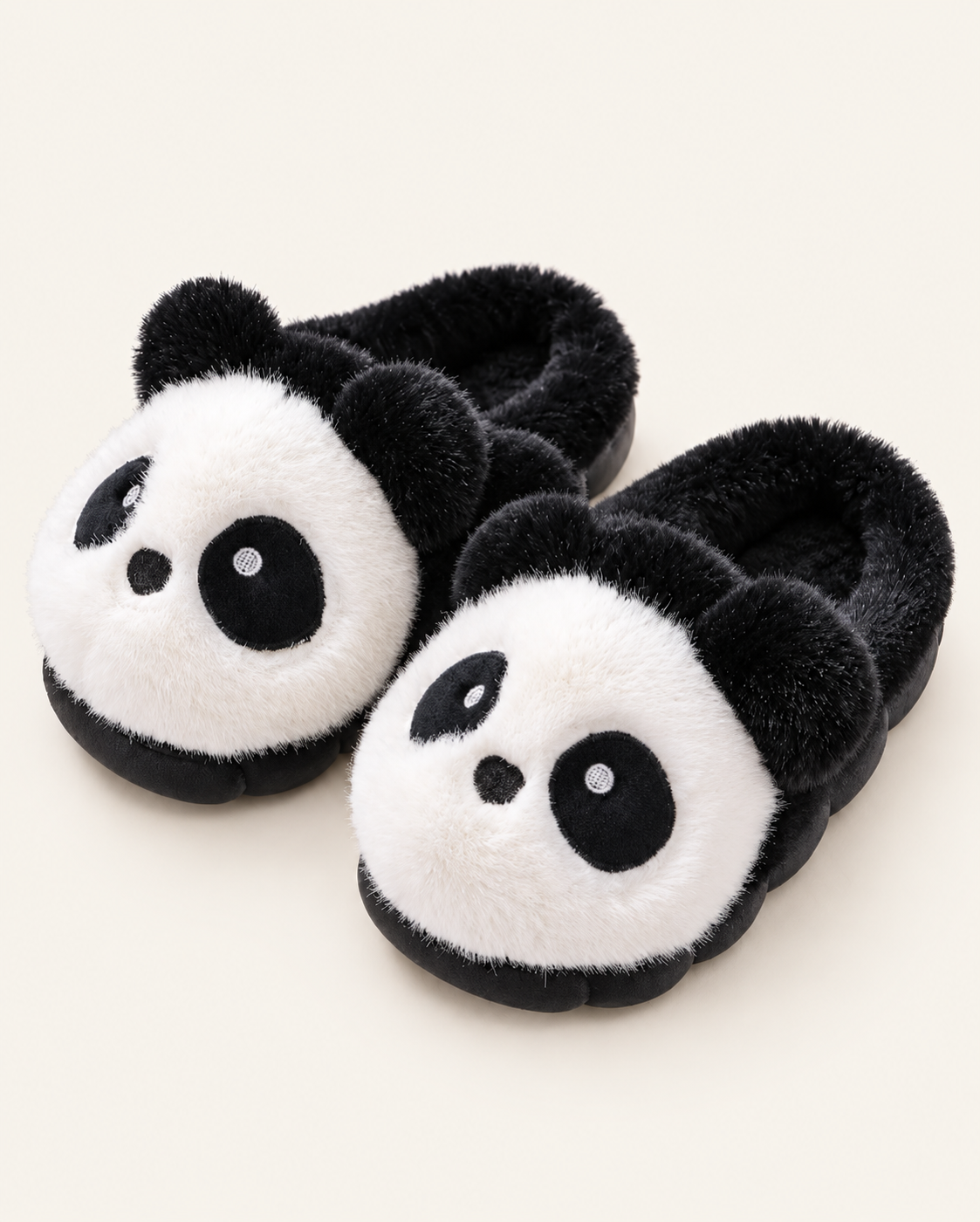ARIELLE Panda Fluffy Slippers