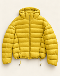 ARIELLE Pufferjacke mit Kapuze – Kürbisfarbe