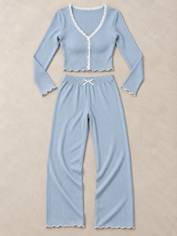 ARIELLE Ribbed Comfort Lounge-Set