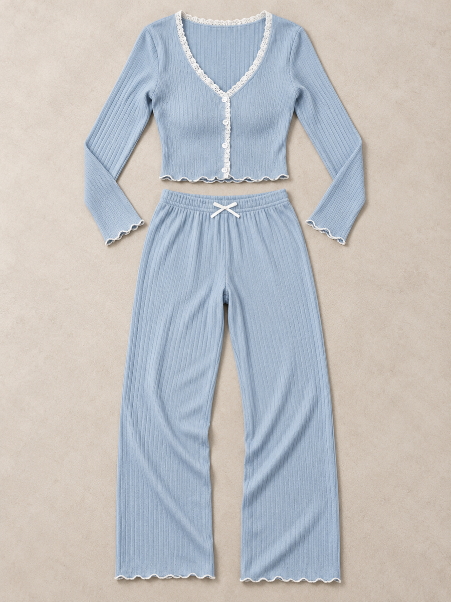 ARIELLE Ribbed Comfort Lounge-Set